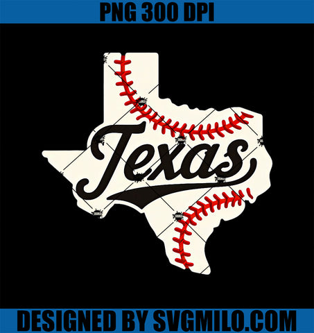 Texas Baseball State PNG, Funny Texas Baseball PNG