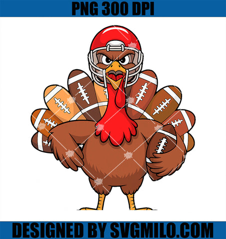 Thanksgiving Football Cool Football Turkey PNG