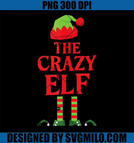 The Crazy Elf Christmas Family Group Matching Xmas PNG