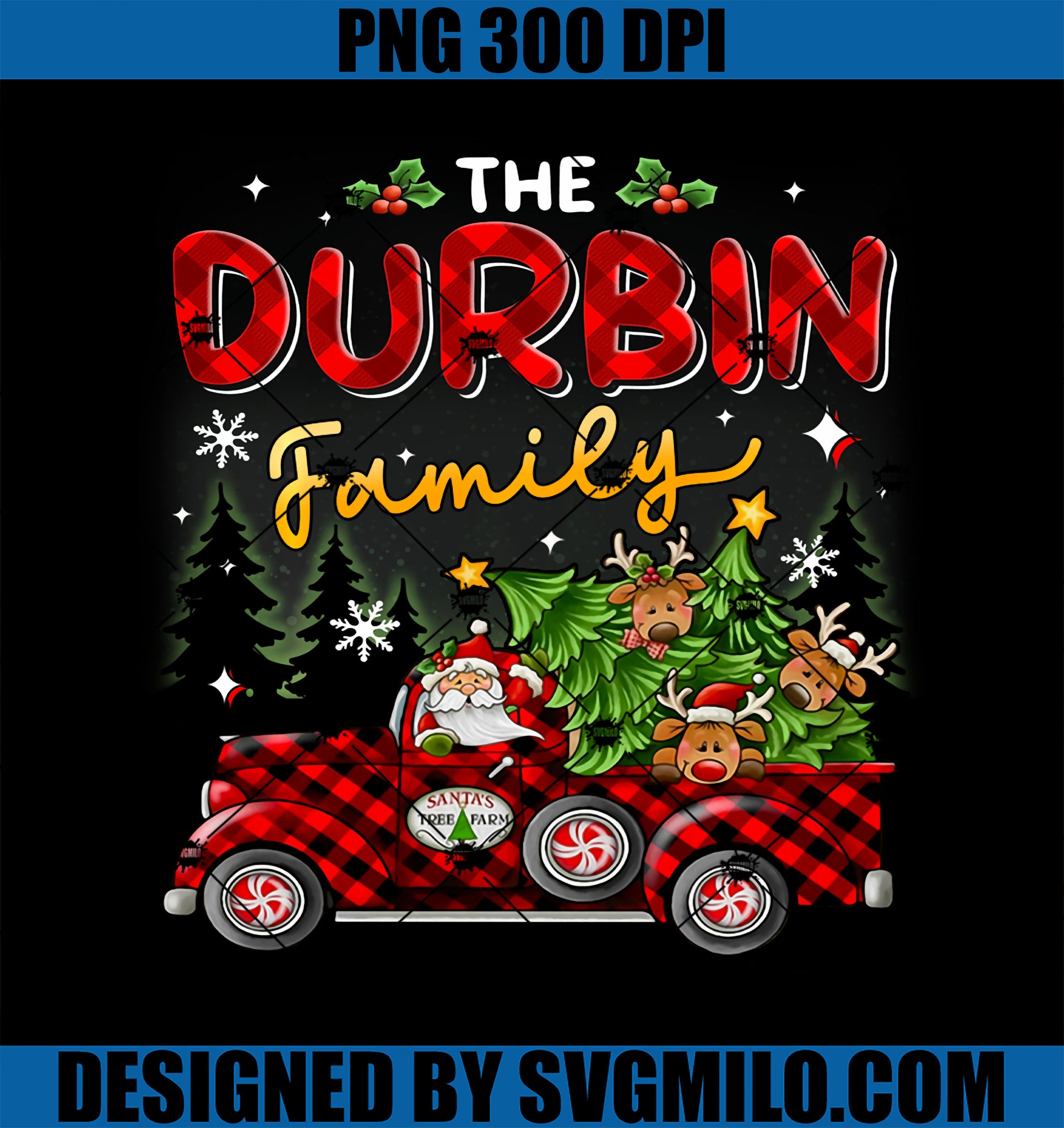 The Durbin Family Christmas PNG