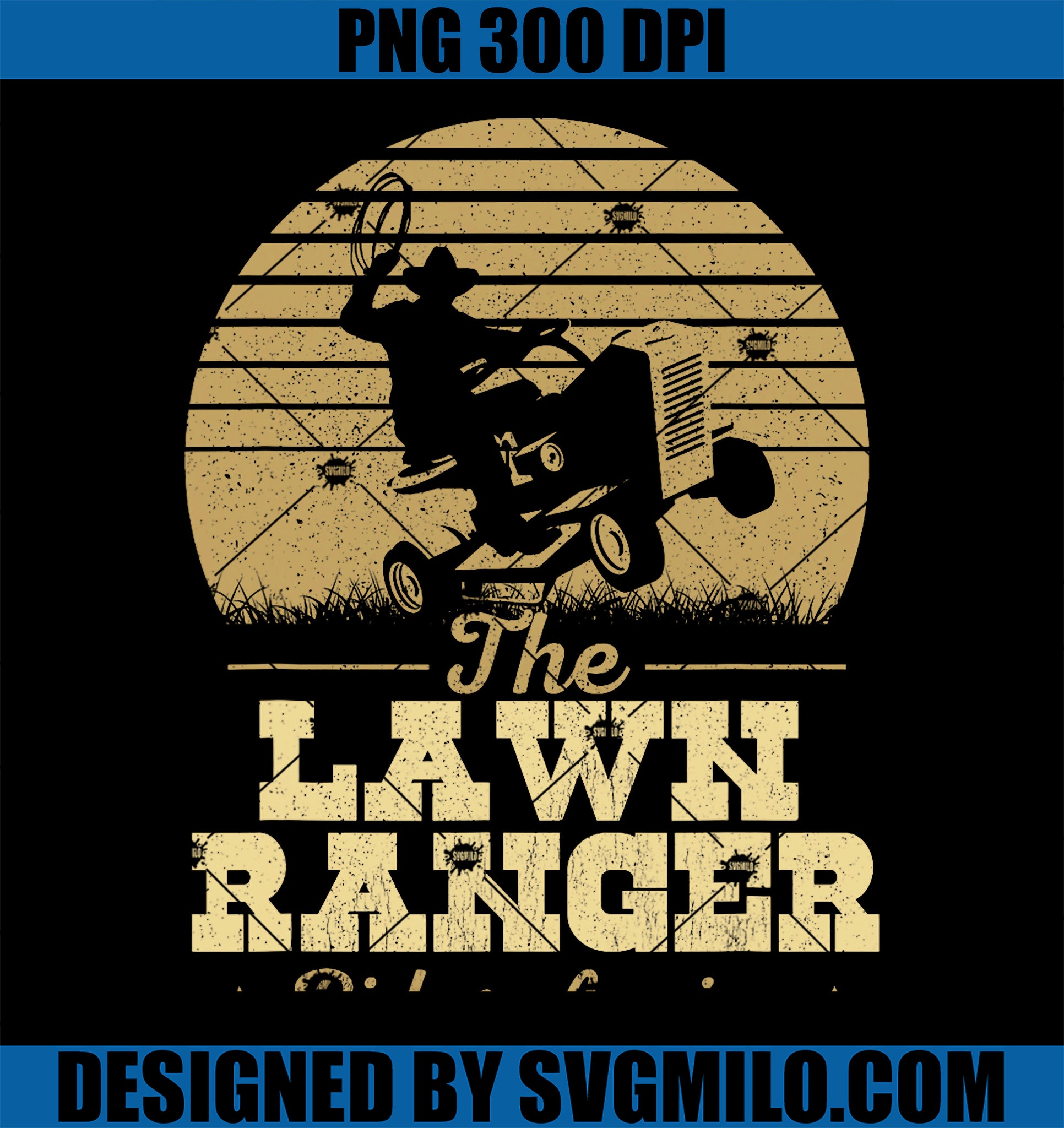 The Lawn Ranger Rides Again - Landscraper Mower Landscaping PNG