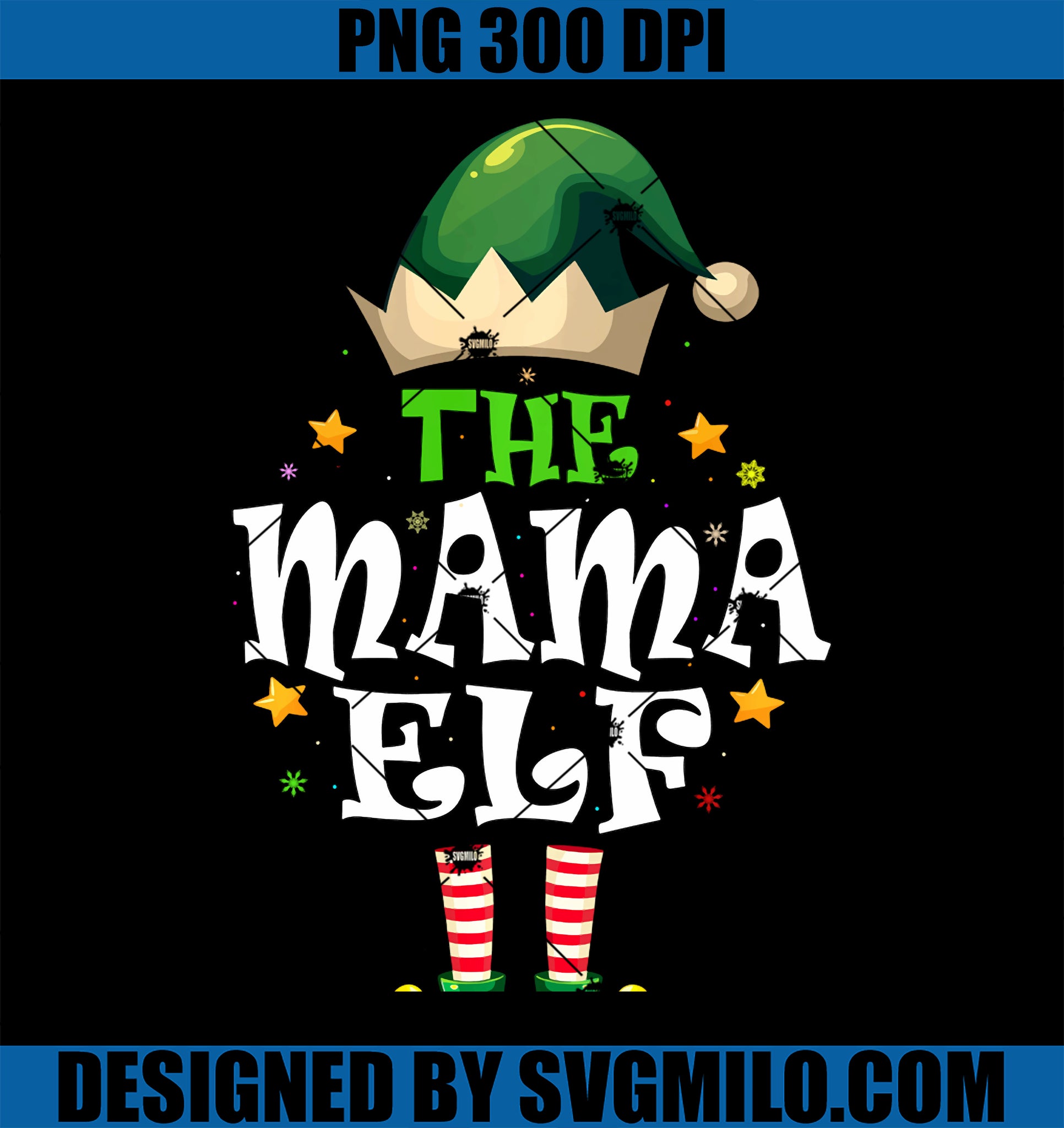 The Mama Elf Christmas Sassy PNG, Elf Matching Family Xmas Group PNG