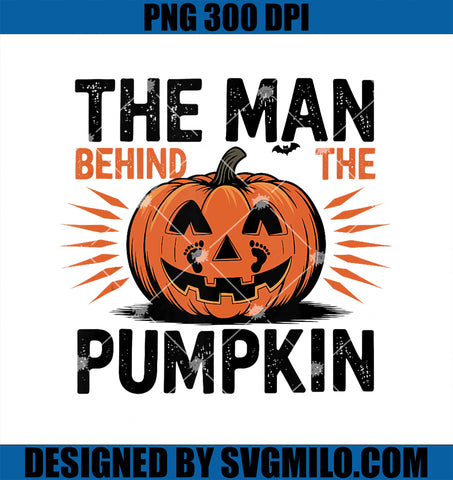 The Man Behind The Pumpkin Halloween PNG