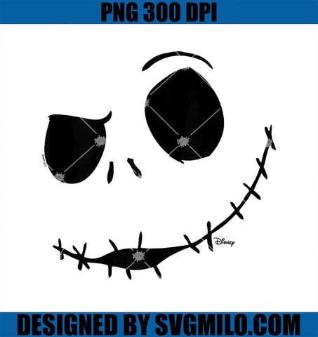 The Nightmare Before Christmas PNG, Jack Skellington Face PNG