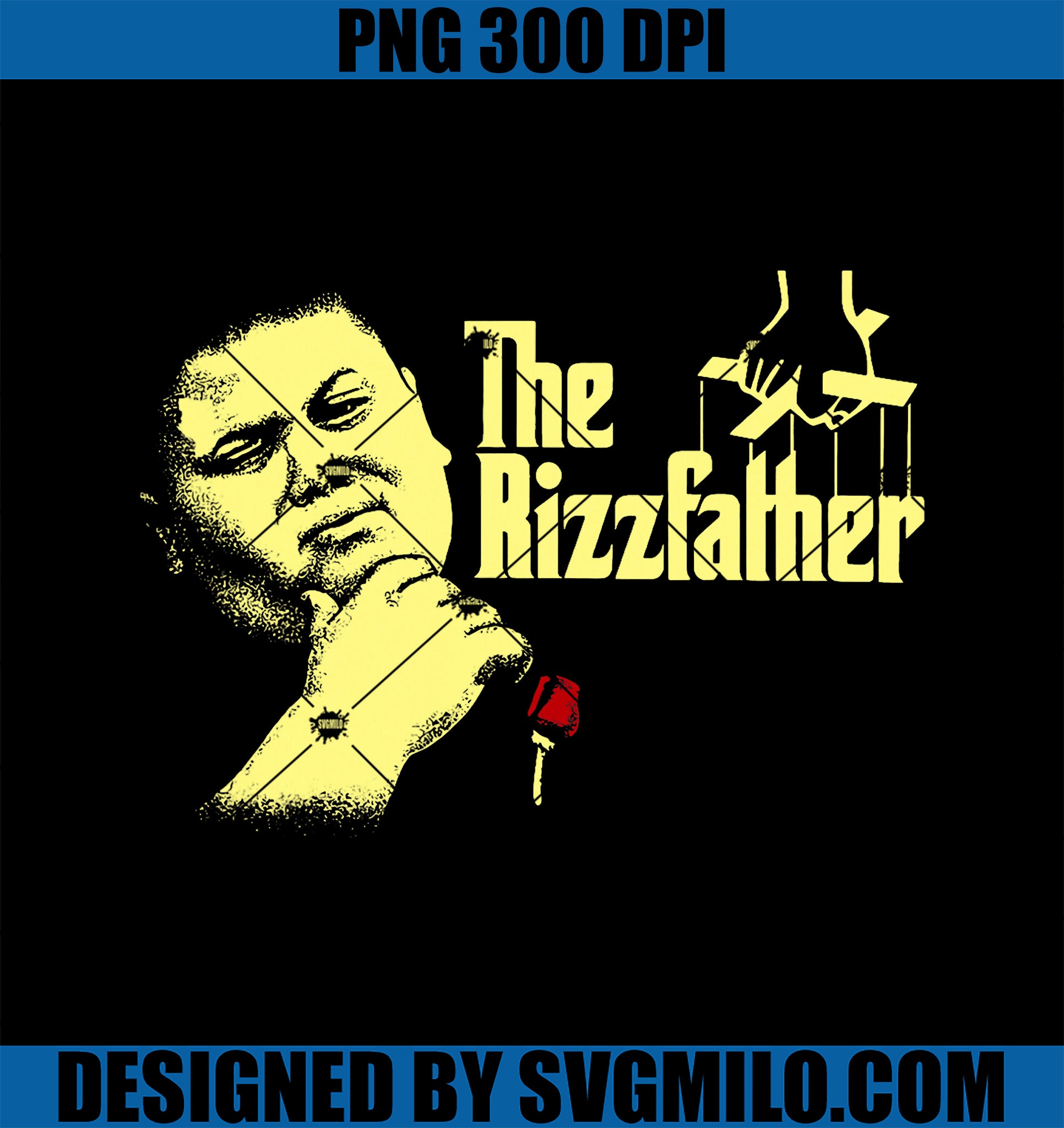 The Rizzfather PNG, The Rizzler Godfather PNG