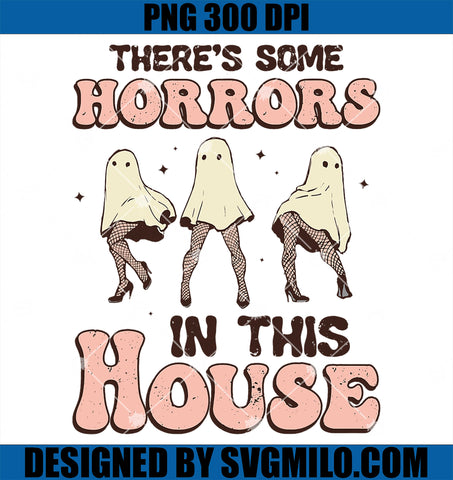 Theres Some Horrors In This House PNG, Ghost Pumpkin Halloween PNG