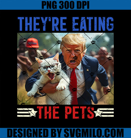 They_re Eating The Pets PNG, Funny Debate Quote 2024 Donald Trump PNG