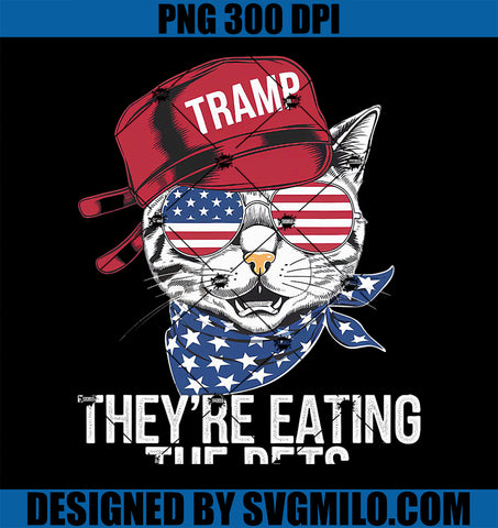 They_re Eating the Pets PNG, Funny Cat Trump Parody PNG