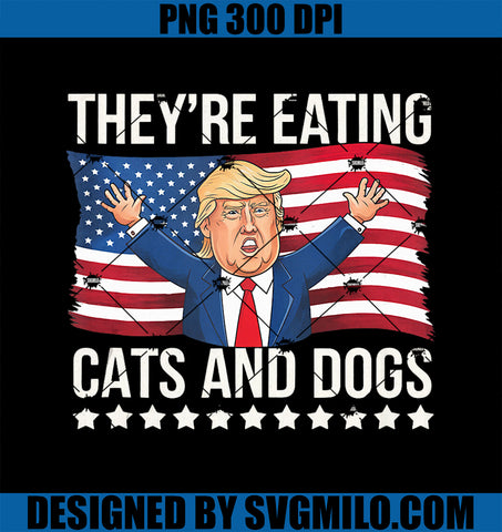 They_re eating the Dogs They’re eating the Cats Funny PNG