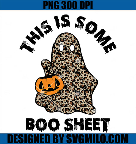 This Is Some Boo Sheet Ghost PNG, Halloween Boo Sheet Leopard PNG