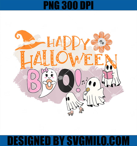 This is Halloween Cute Boo Ghost PNG, Happy Halloween PNG