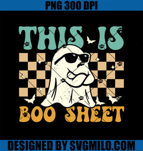 This Is BooSheet PNG, Ghost Retro Halloween PNG