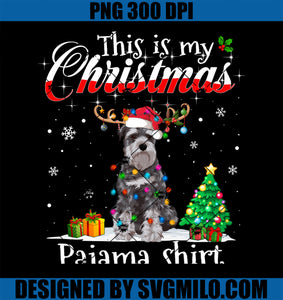 This Is My Christmas Pajama Schnauzer Lover Dog PNG