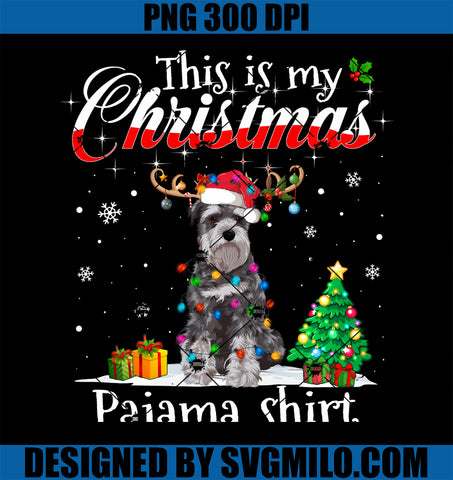 This Is My Christmas Pajama Schnauzer Lover Dog PNG