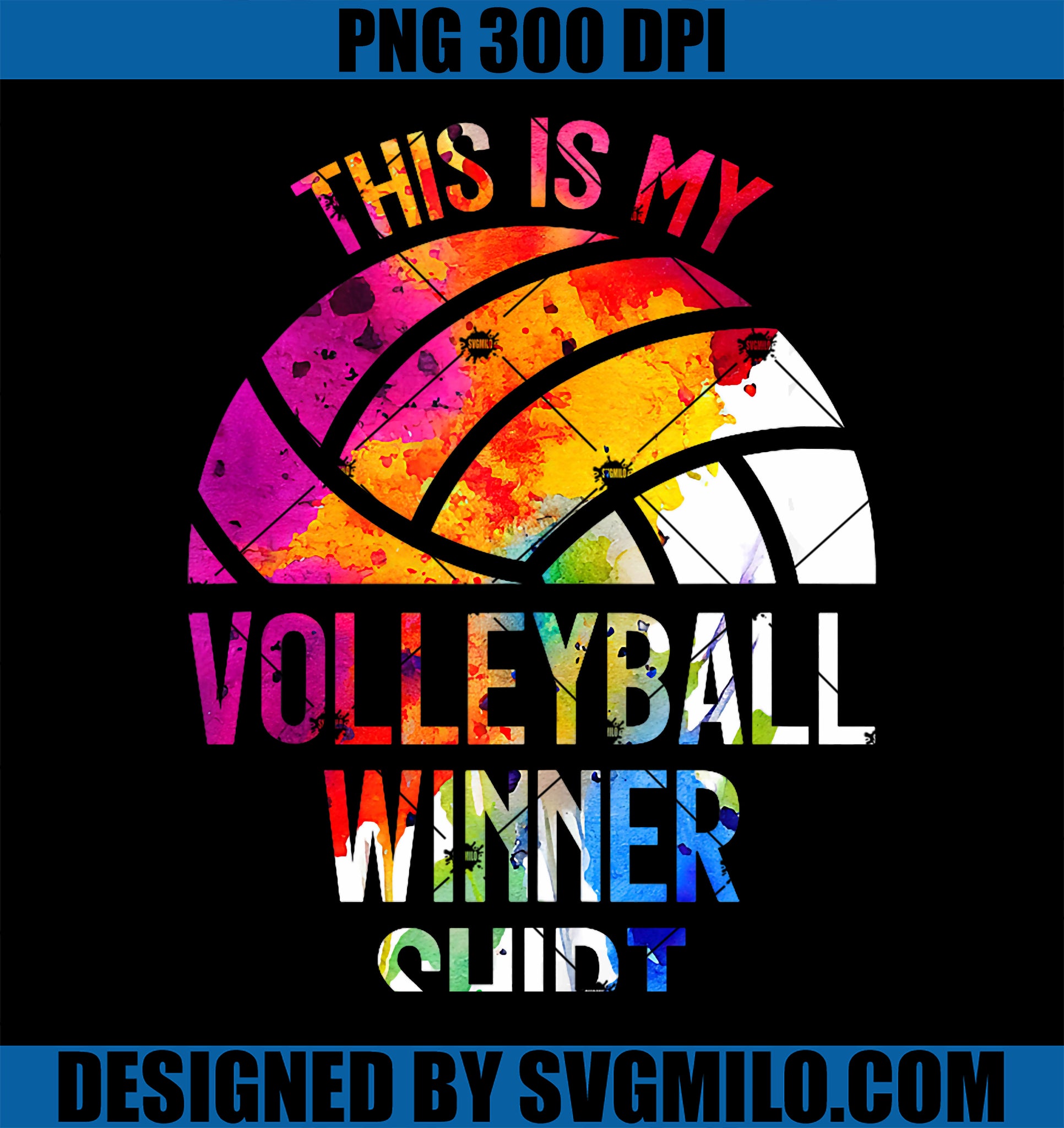 This Is My Volleyball Winner Shirt PNG, Volleyball PNG