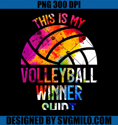 This Is My Volleyball Winner Shirt PNG, Volleyball PNG