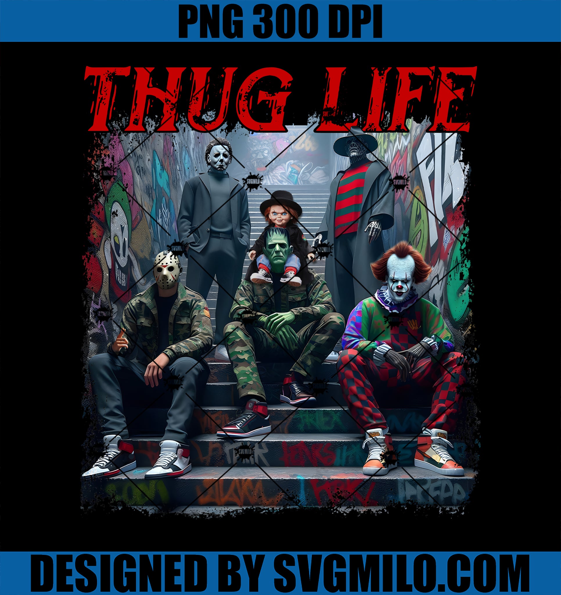 Thug Life Halloween PNG, Character Halloween Thug Life PNG