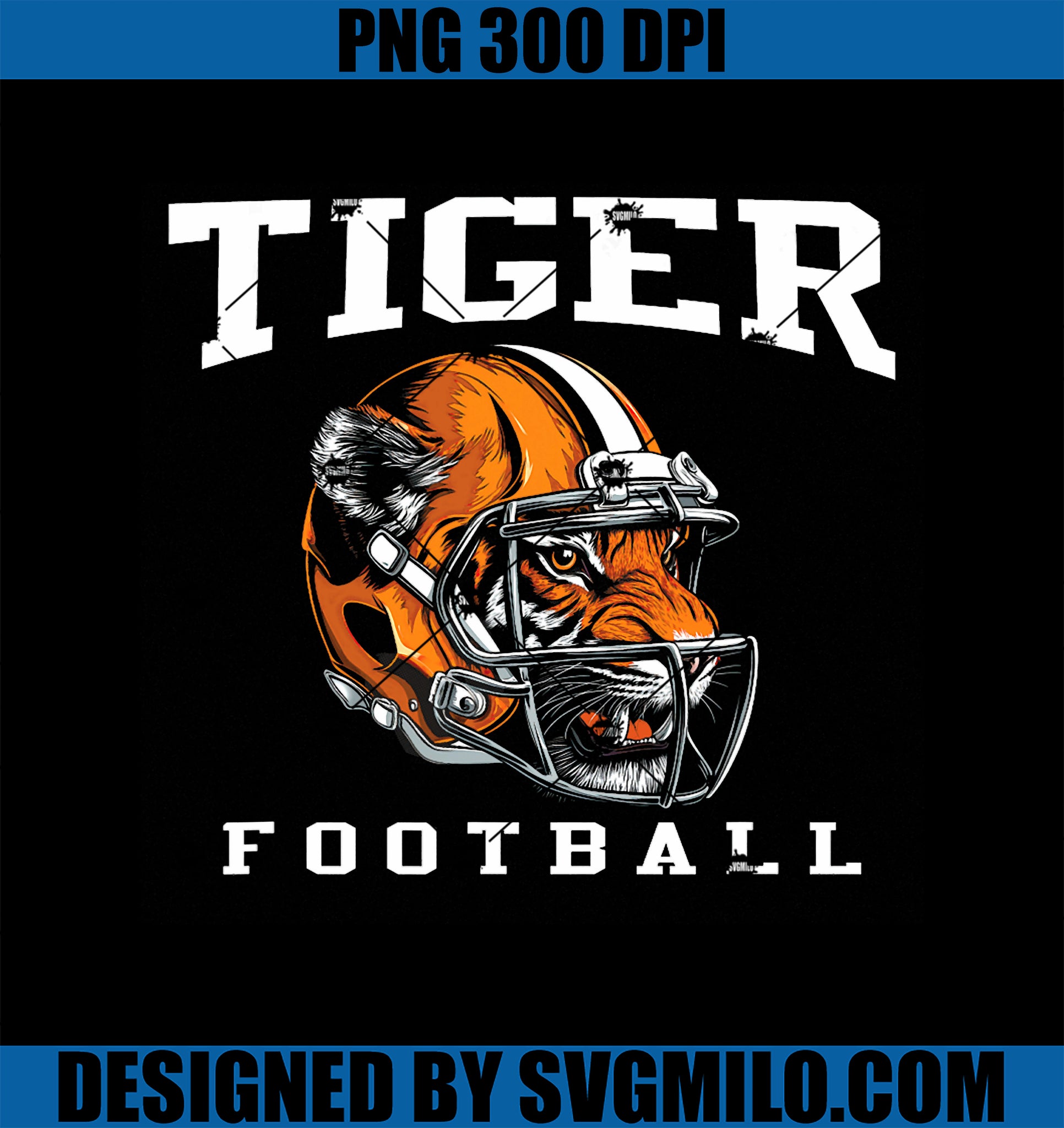 Tiger Football Cool Tiger Mascot Football PNG