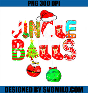 Tinsel Tits Jingle Balls PNG, Funny Christmas Couple Santa Hat PNG