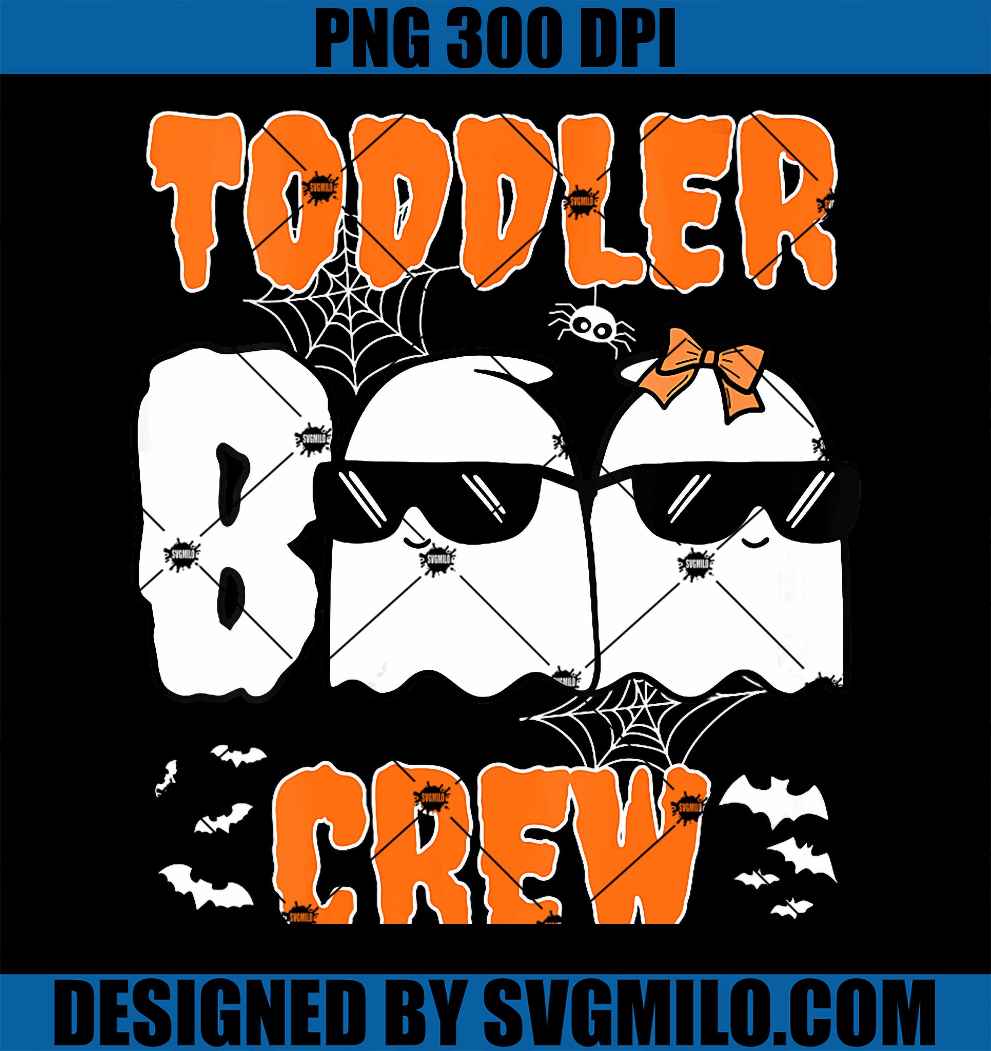 Toddler Boo Crew PNG, Daycare Teacher Trick or Teach Halloween PNG