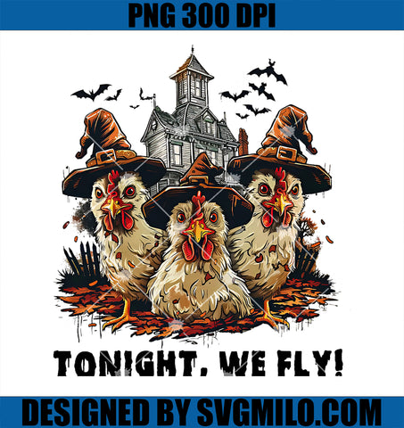 Tonight We Fly Halloween PNG, Chicken Fall Farm Animals PNG