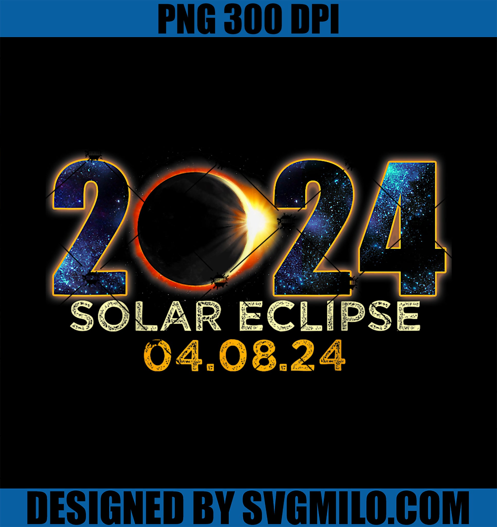 Total Solar Eclipse PNG, April 8 2024 America Solar Eclipse PNG