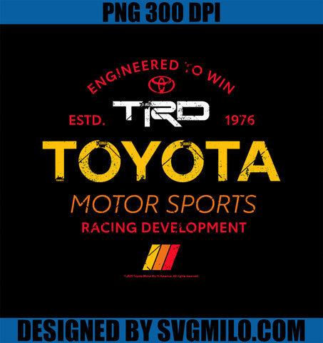 Toyota Engineered To Win Motor Sports PNG, Racing Distressed Logo PNG