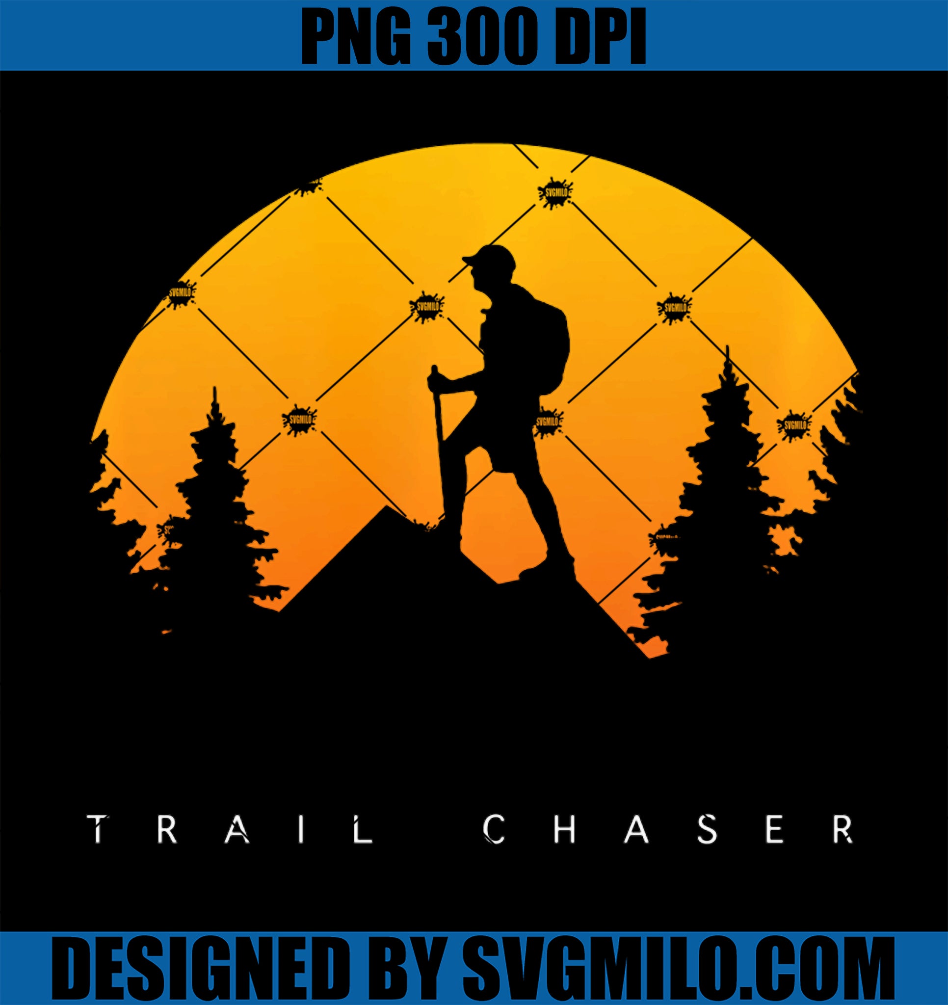 Trail Chaser Backpacking Hiker Hiking PNG