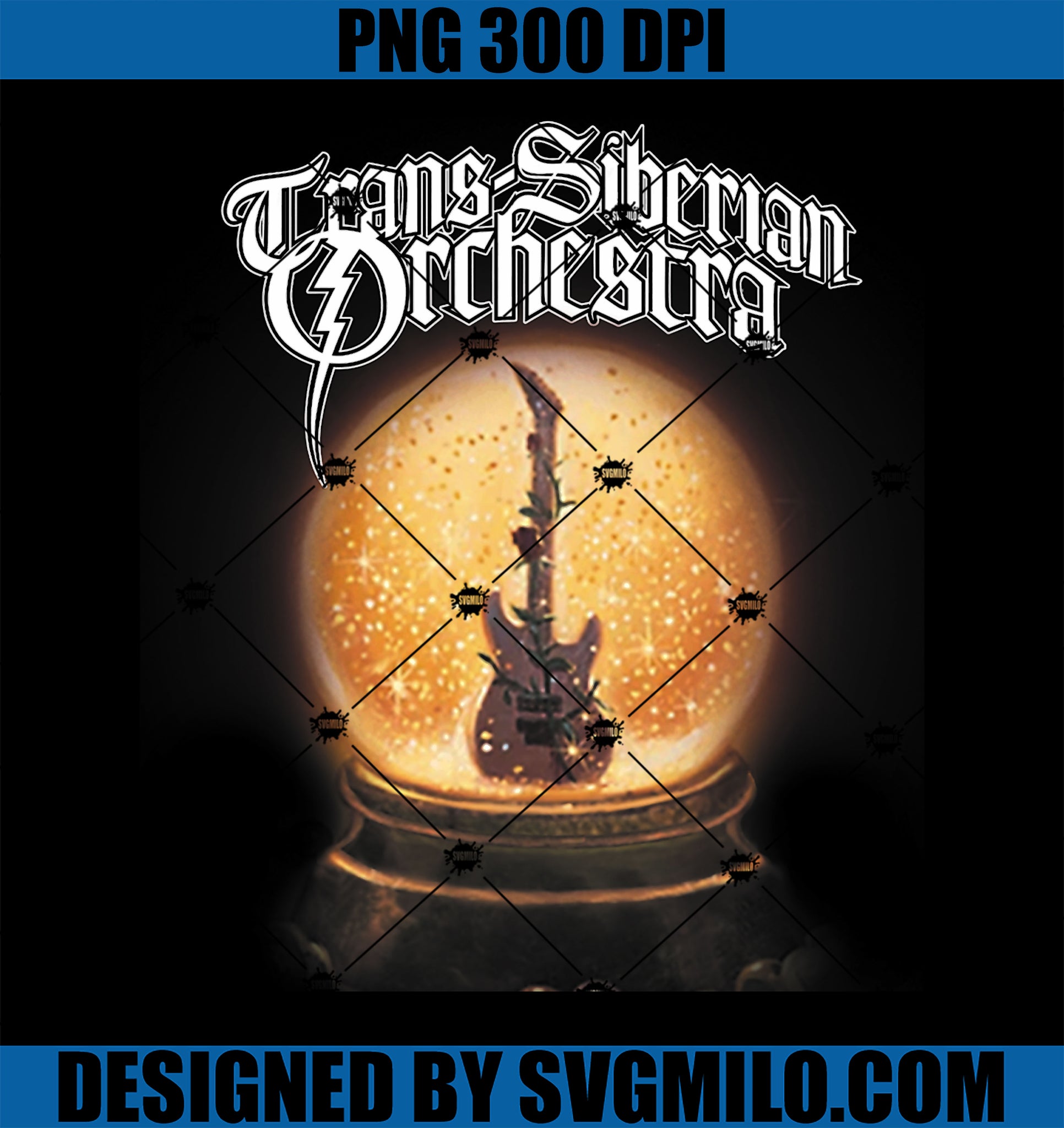 Trans-Siberian Orchestra PNG, Guitar Globe PNG