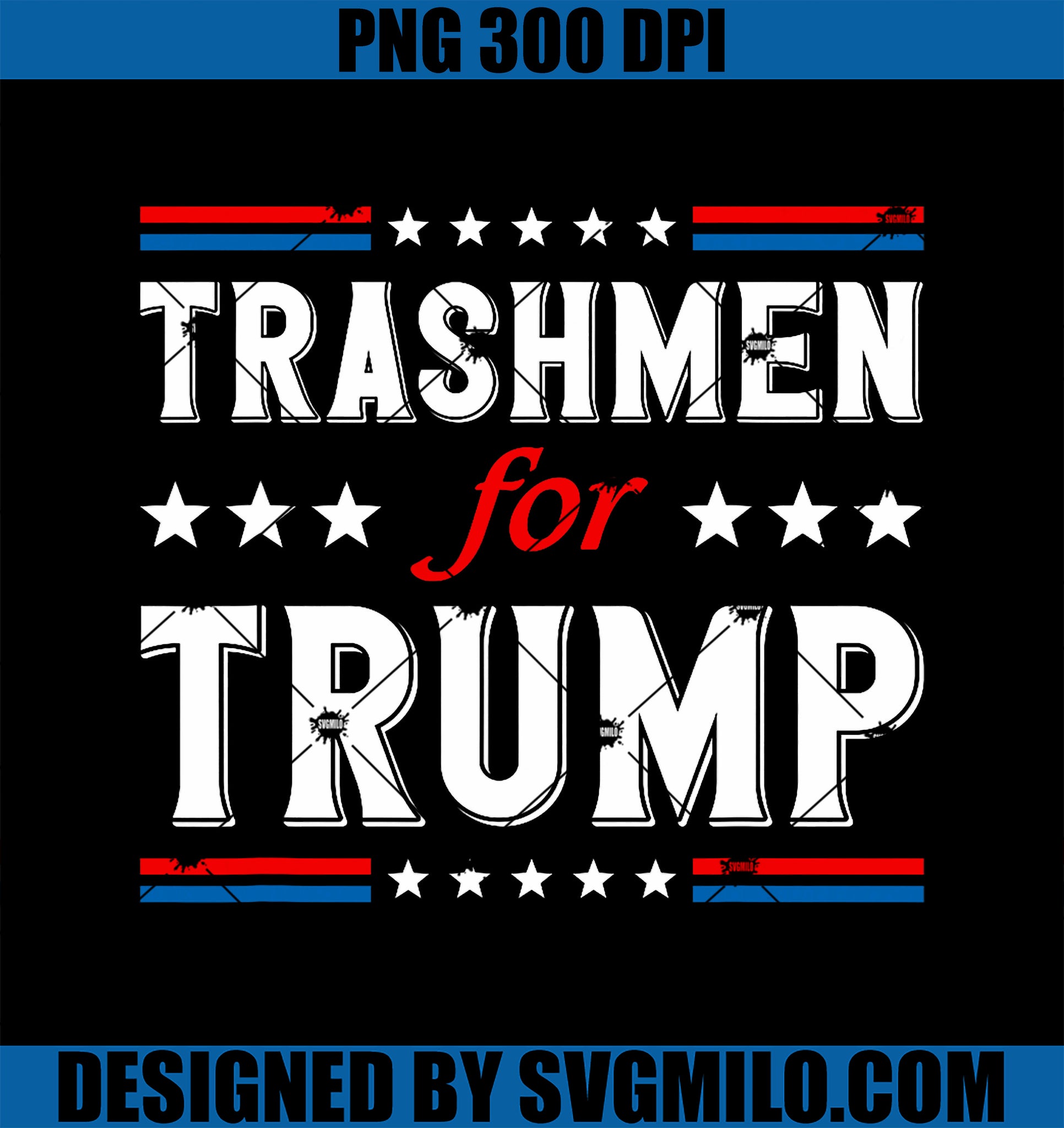 Trashmen For Trump 2024 PNG, Funny Election Garbageman Garbage PNG