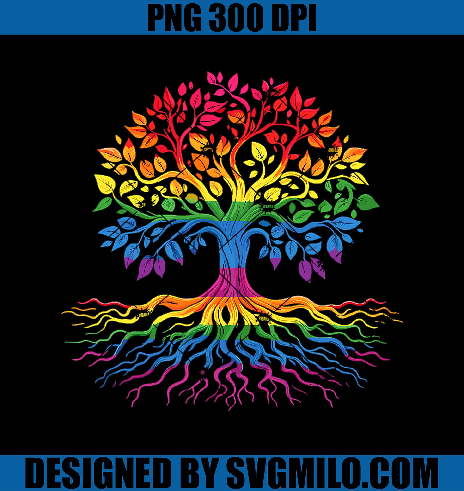 Tree Life Rainbow LGBT PNG, Flag Gay Pride Ally PNG