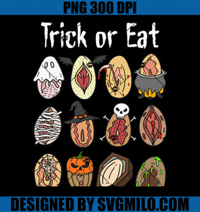 Trick Or Eat PNG, Funny Halloween Vagina Hilarious Adult PNG