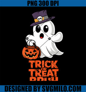 Trick Or Treat Bruh PNG, Boo Halloween Retro PNG