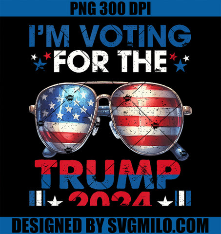 Trump 2024 I_m Voting For The Trump American President PNG