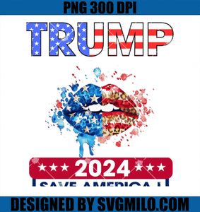 Trump 2024 Save America PNG, Vote Trump PNG