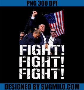 Trump Fight Fight Fight PNG, Trump Defiant, Trump Shot Fist Pump PNG