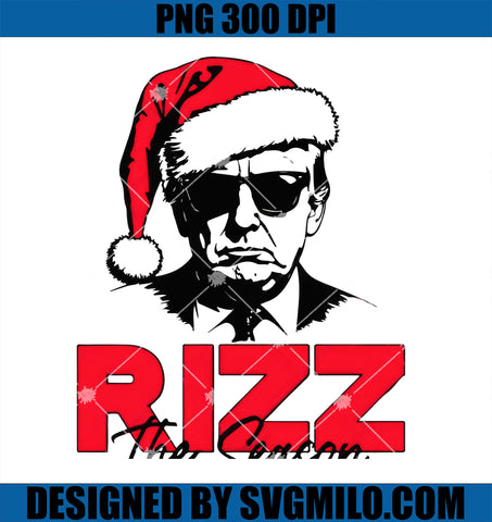 Trump Rizz The Season PNG, Santa Trump PNG