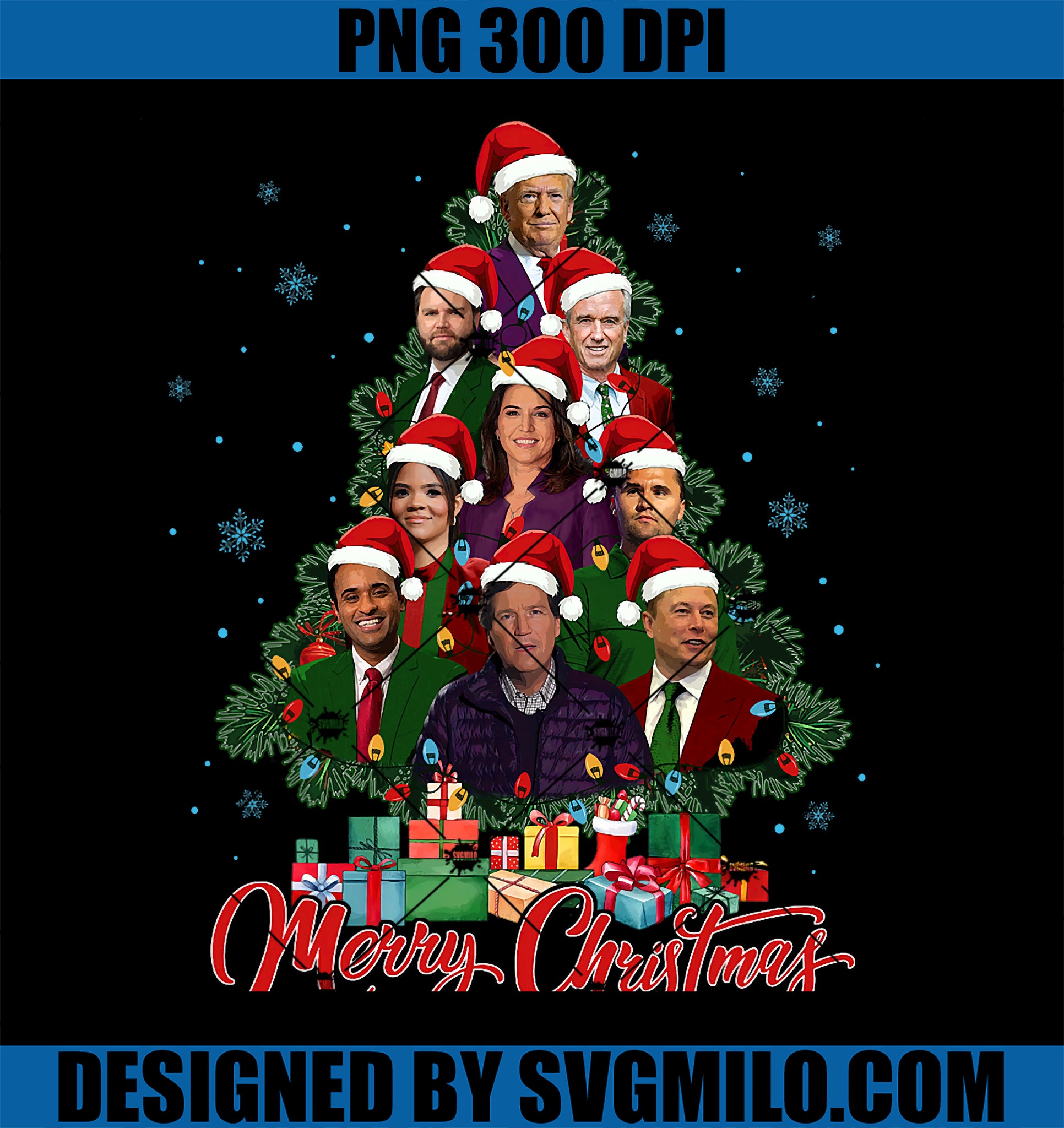 Trump Supporter Christmas Tree Dream Team Daddys Home 45 47 PNG