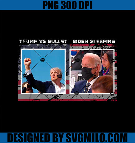 Trump V Bullet PNG, Biden Sleeping Funny Political Republican PNG