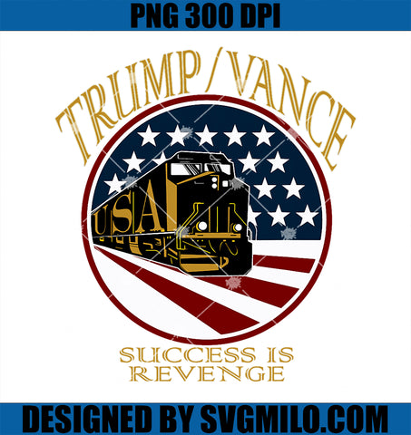 Trump Vance 2024 PNG, President Donald Trump Train Supporter PNG