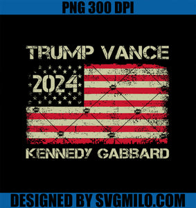 Trump Vance Kennedy Gabbard Checkmate Take America Back Flag PNG