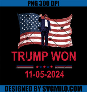 Trump Wins 2024 Election Trump Won 2024 PNG