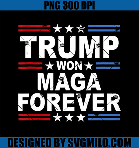 Trump Won Maga Forever PNG