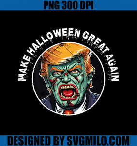 Trump Zombie Make Halloween Great Again PNG