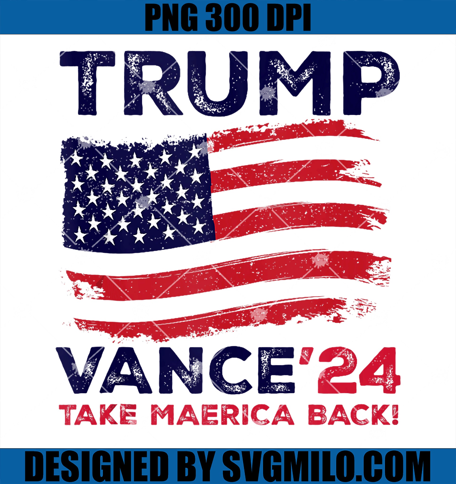 Trump Vance 2024 PNG, Election Camp Trump 2024 For President PNG