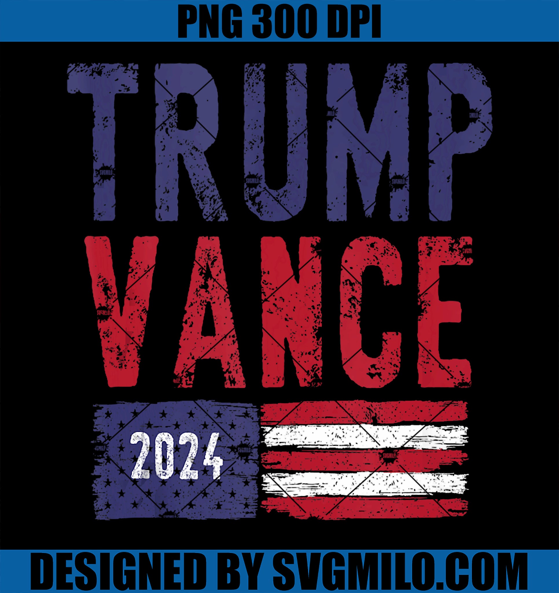 Trump Vance 2024 PNG, Trump Shot PNG