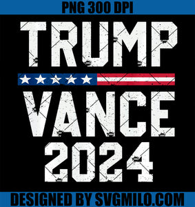 Trump Vance 2024 PNG, VP USA Election Patriotic PNG