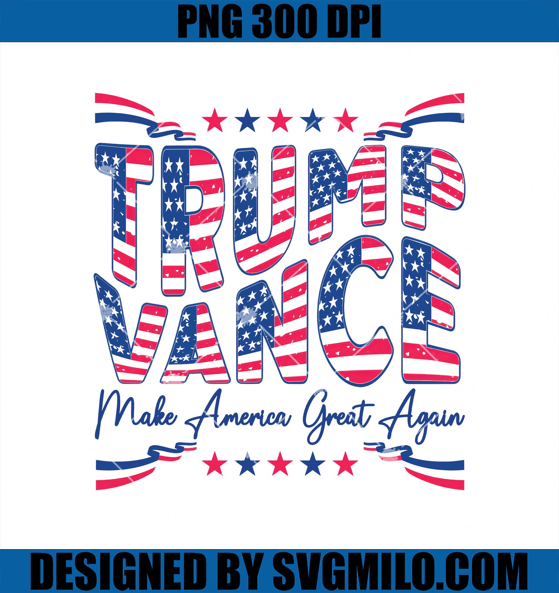 Trump Vance Election 2024 PNG, Make America Great Again PNG