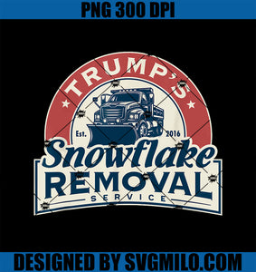 Trump_s Snowflake Removal Service Funny Trump 2024 PNG