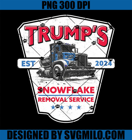 Trump_s Snowflake Removal Service Funny Trump 2024 PNG